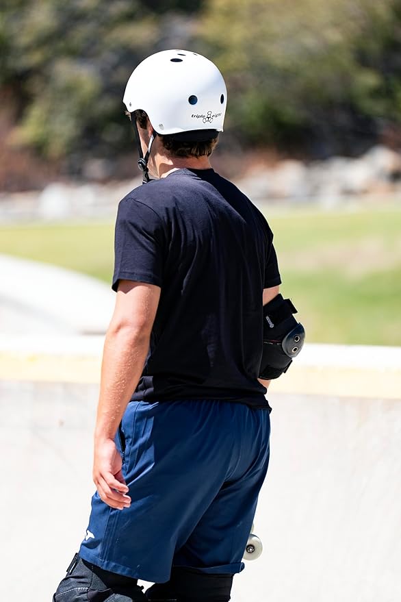 Triple Eight Deep Cover Helmet - Ideal for Skateboarding, Bicycling, BMX, and Roller Skating-StrideForce Fitness