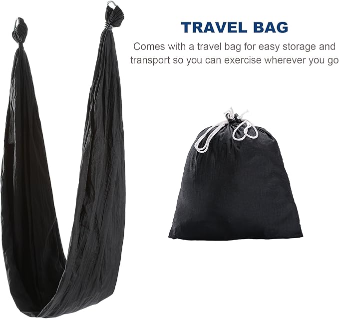 ZELUS Aerial Yoga Swing Sling Strong Yoga Hammock Kit Set Trapeze Inversion Equipment Include 2 Extensions Straps and Ceiling Mounting Kit-StrideForce Fitness