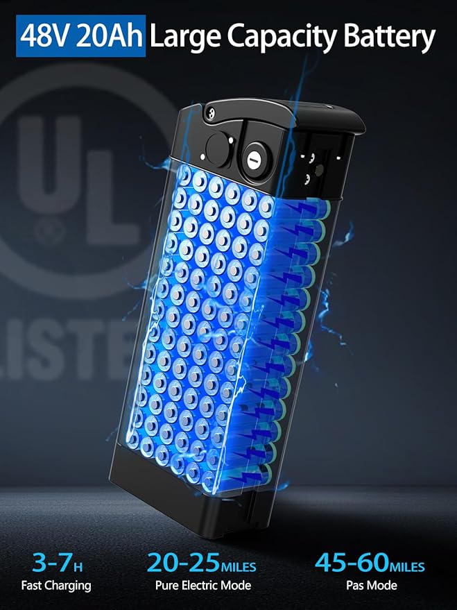 2 Seater Electric Bike for Adults,Mini Bike 500/750 Motor,28MPH,48V/15AH Removable Battery,25-30Miles 16" Fat Tire Commuter Ebike,Full Suspension Foldable Electric Bicycles for Adults Teens-StrideForce Fitness