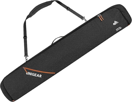 Unigear Snowboard Ski Bag for Air Travel, Reinforced Double Padded Snowboard Bag with EPE Dense, Water-Resistant and Durable up to 175cm Ski Snowboard Travel Bags for Flying-StrideForce Fitness