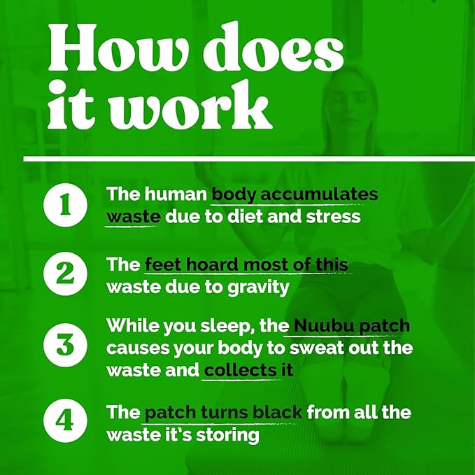 Nuubu | Deep Cleansing Foot Pads for Better Sleep & Foot Care | Premium Japanese Organic Feet Pads with Ginger Powder (30 Pc)-StrideForce Fitness