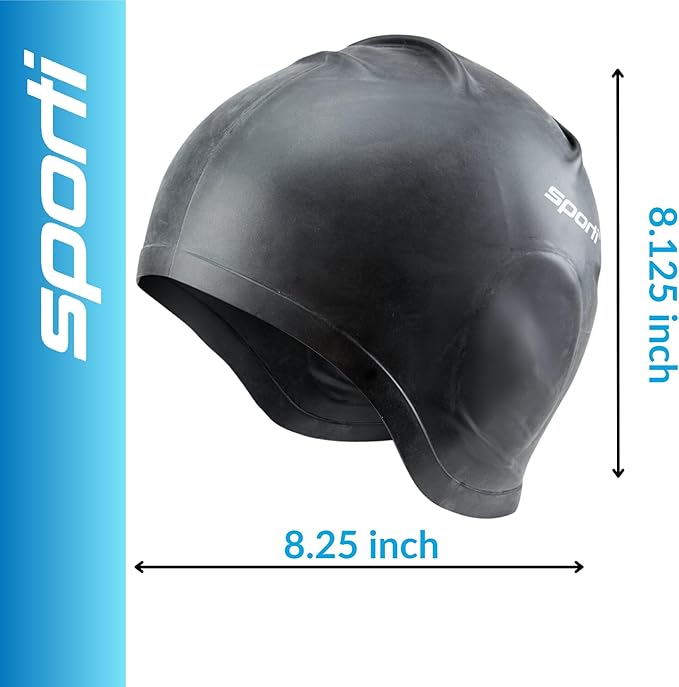 Sporti Silicone Ear Swim Cap-StrideForce Fitness