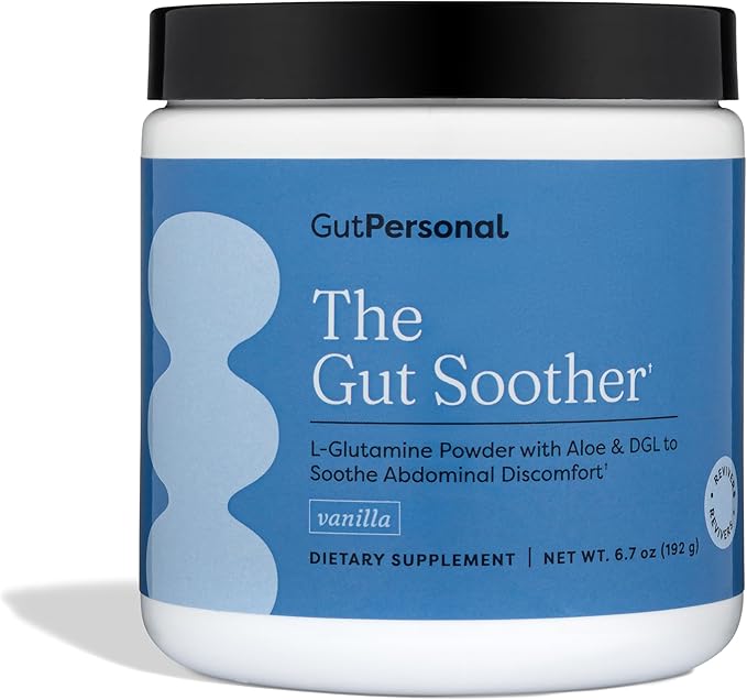 The Gut Soother L-Glutamine Powder Supplement: Restore Gut Lining, Soothe Digestive Discomfort While Promoting Overall Gut Health, 30 Servings (Vanilla)-StrideForce Fitness