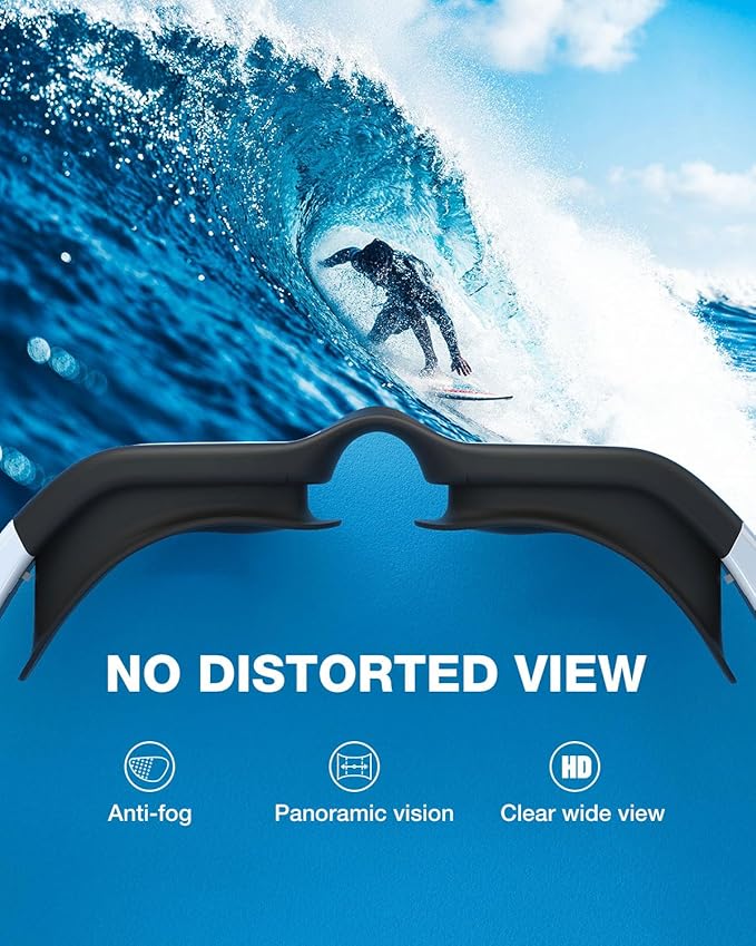 ZIONOR G1 Polarized Swimming Goggles for Unisex Adult Women Anti Fog 100% Anti UV Diving Goggles-StrideForce Fitness