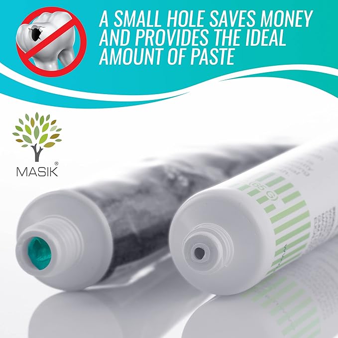 Masik Natural Toothpaste – Whitening & Sensitive Teeth | Dead Sea Salt | Stain & Plaque Remover | Bleeding Gums & Canker Sore Care | Floride & SLS-Free | Non-Foaming | Made in Israel (Mint, 3-Pack)