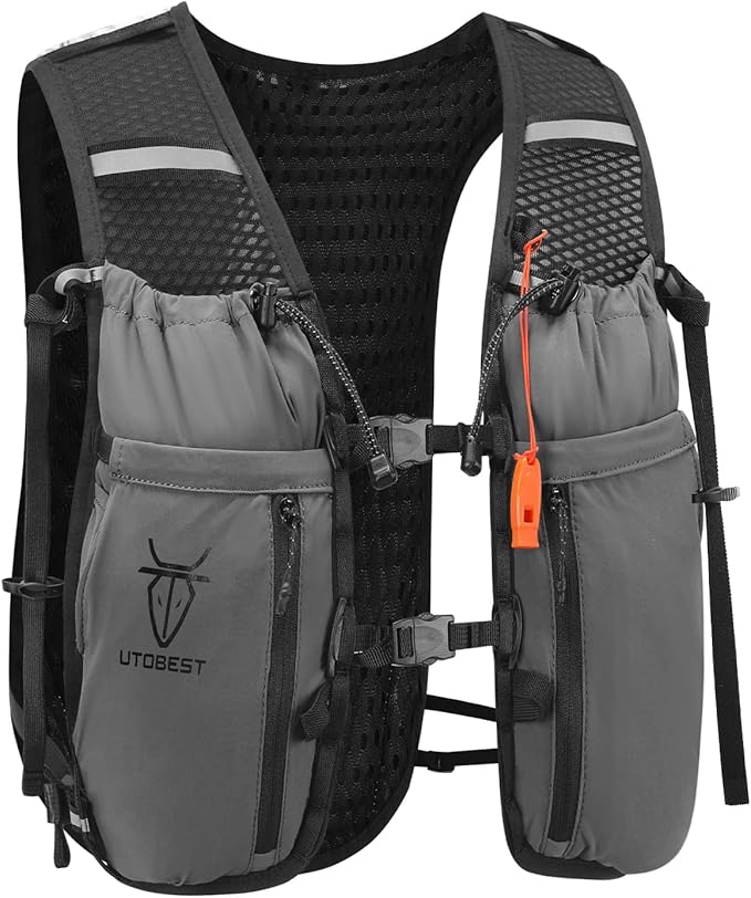 UTOBEST Upgrade Running Hydration Vest 10L, Running Backpack for Women Men Multi-Functional Storage, Adjustable Water Vest for Trail Marathon Race Jogging Cycling-StrideForce Fitness