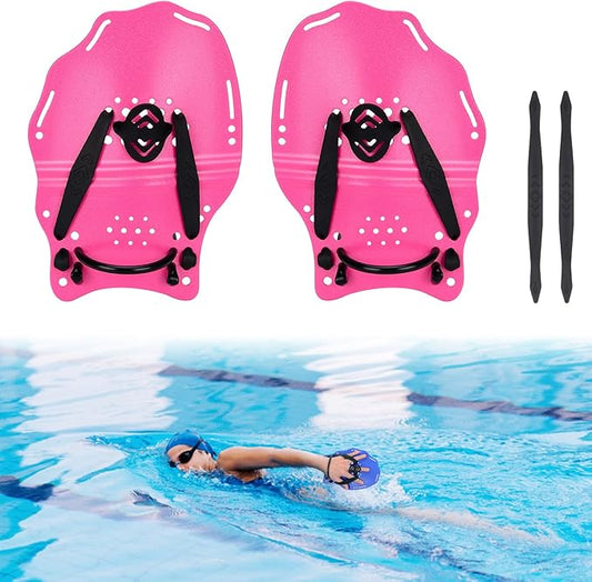 Hikeen Swim Paddle Hand for Adult and Junior, Swim Training Hand Paddles with Adjustable Straps, Swimming Hand Paddles for Training-StrideForce Fitness