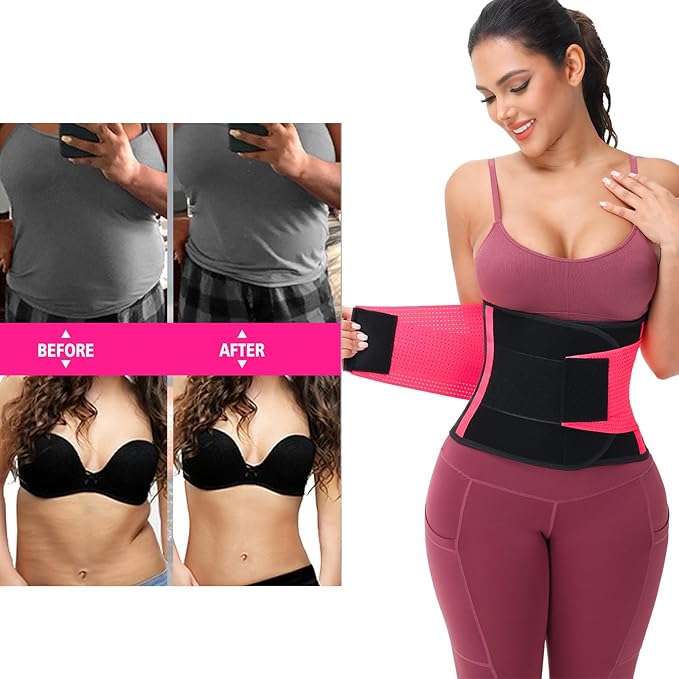 VENUZOR Waist Trainer Belt for Women - Waist Cincher Trimmer - Slimming Body Shaper Belt - Sport Girdle Belt (UP Graded)-StrideForce Fitness