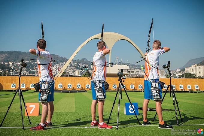 SUNYA X510 Field & Competition Hip Arrow Quiver | 3-Slot Noise-Free Archery Quiver with Sturdy Storage System (42x18cm)-StrideForce Fitness