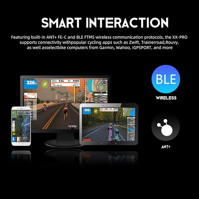 ThinkRider XXPRO Direct Drive Smart Bike Trainer Max 2500W Indoor Training Generate Electricity by Oneself Bicycle Roller-StrideForce Fitness