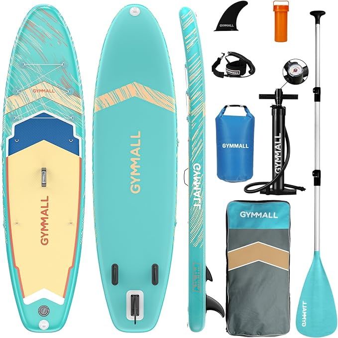 Paddle Board, Inflatable Stand Up SUP Paddle Boards for Adults & Youths of All Skill Levels, Wide & Non-Slip Deck Design Blow Up Paddleboards with Premium Accessories & Storage Bag-StrideForce Fitness