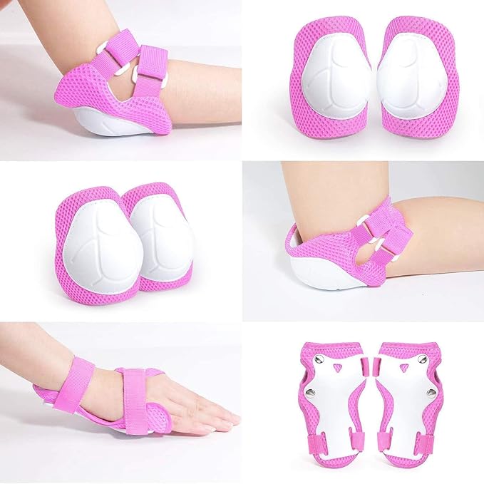 Adjustable Helmet for Ages 3-16 Kids Toddler Boys Girls Youth,Protective Gear with Elbow Knee Wrist Pads for Multi-Sports Skateboarding Bike Riding Scooter Inline skatings Longboard Roller Skate-StrideForce Fitness