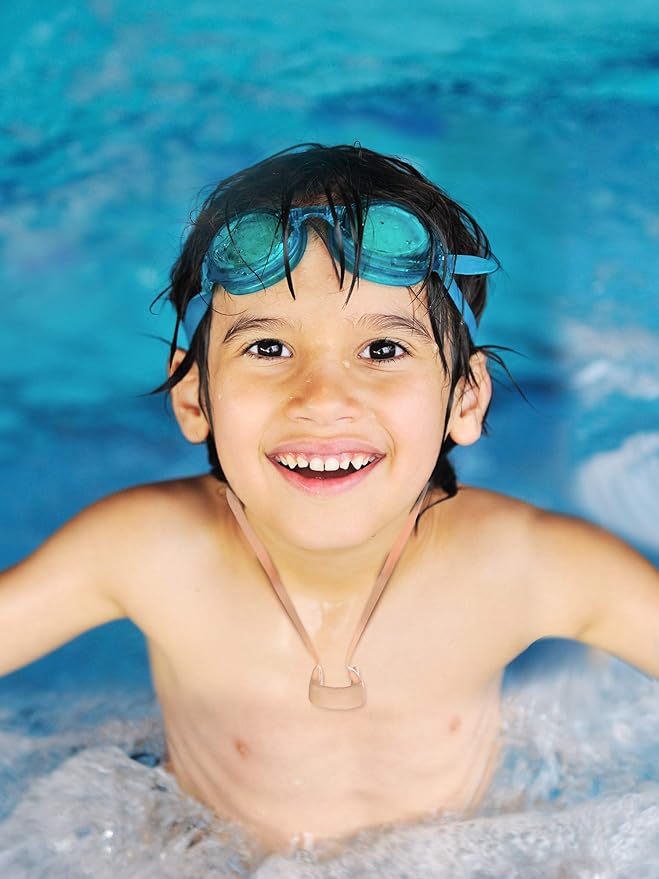 7 Pieces Swimming Nose Clip Silicone Nose Plug Protector with Elastic Rope for Kids and Adults Swimming Using-StrideForce Fitness