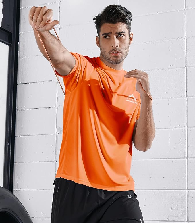 NORTHYARD Men's UPF 50+ Sun Protection Shirts Swim SPF UV Quick Dry Short Sleeve T-Shirts for Athletic Fishing Rash Guard-StrideForce Fitness