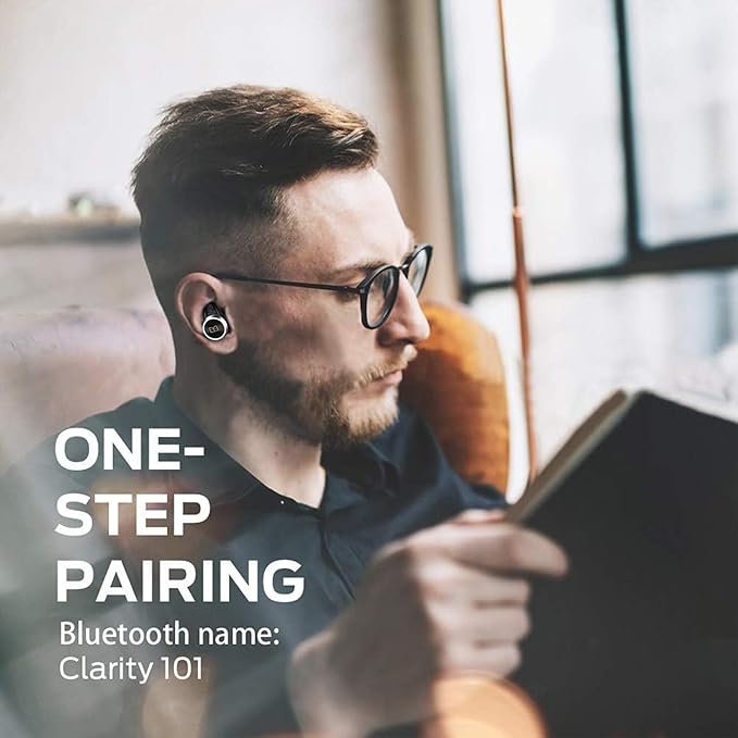 Monster Clarity 101 AirLinks Wireless Earbuds, Bluetooth 5.0 in-Ear Headphones with Charging Case, Stereo Earphones Deep Bass Sound, IPX5 Waterproof, Built-in Mic, Clear Call, Secure Fit for Sports-StrideForce Fitness