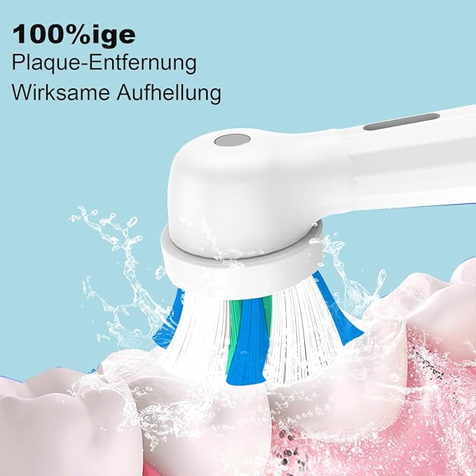 10 PCS IO Replacement Heads Compatible with Oral B IO 2/3/4/5/6/7/8/9/10/Deep Clean Series Electric Toothbrush, Medium Softness Brush Heads Compatible with Oral B IO for Teeth and Gums Care (White)