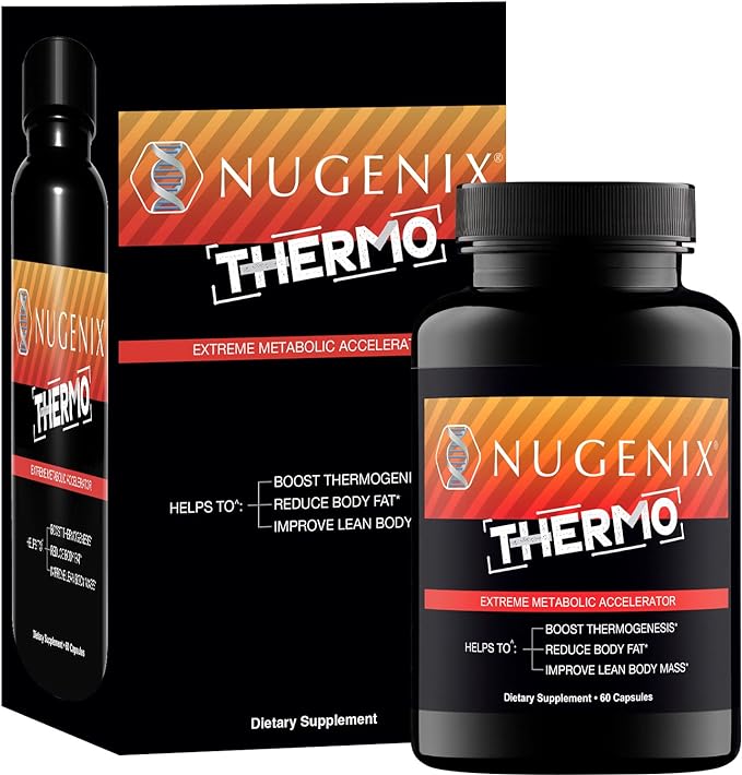 Nugenix Thermo - Thermogenic Fat Burner Supplement Pills for Men, Extreme Metabolic Accelerator, 60 Count-StrideForce Fitness
