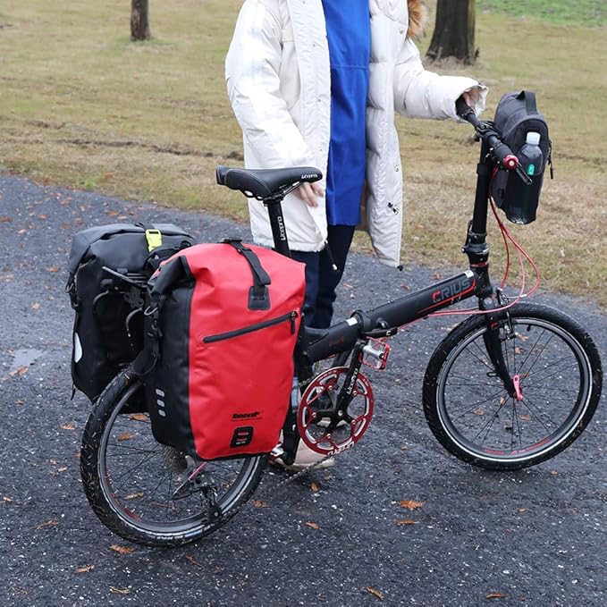 Rhinowalk Bike Bag Waterproof Bike Pannier Bag for Bicycle Cargo Rack Saddle Bag Shoulder Bag Laptop Pannier Rack Bicycle Bag Professional Cycling Accessories-StrideForce Fitness