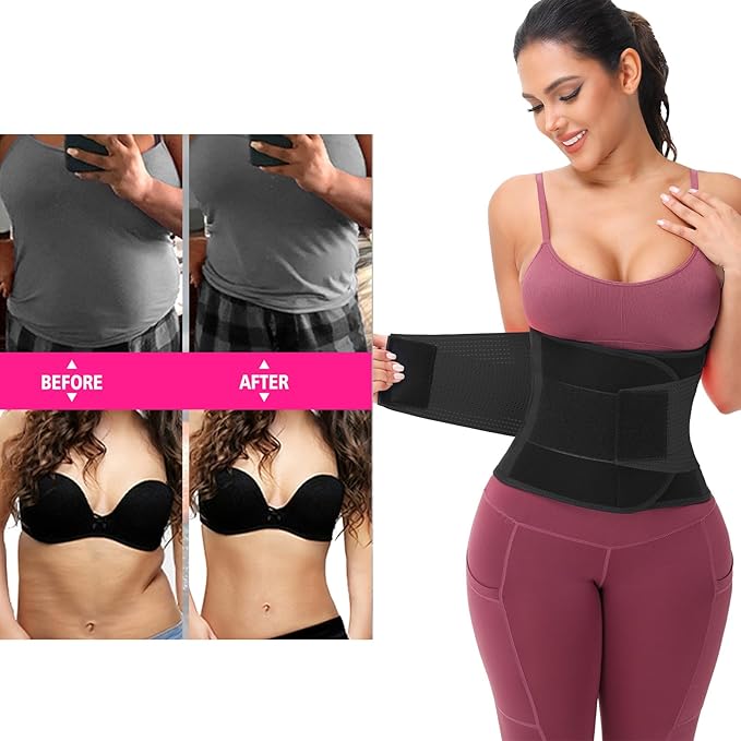 VENUZOR Waist Trainer Belt for Women - Waist Cincher Trimmer - Slimming Body Shaper Belt - Sport Girdle Belt (UP Graded)-StrideForce Fitness