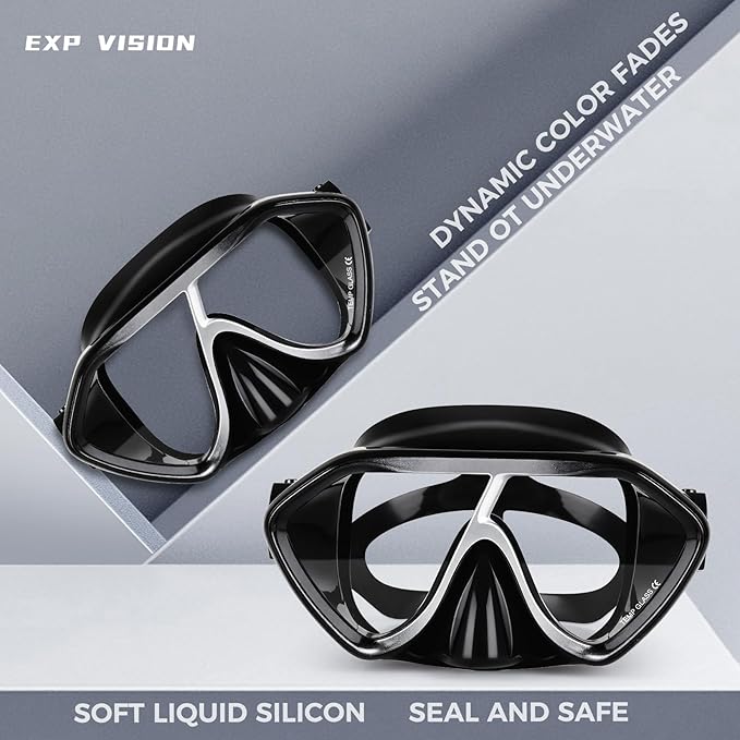 Scuba Diving Mask for Adults - Premium Anti-Fog Snorkeling Mask Comfortable & Leak-Proof Swim Goggles with Nose Cover for Scuba Diving, Snorkeling & Underwater Adventures-StrideForce Fitness