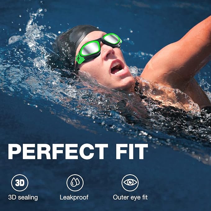 ZIONOR G1 Polarized Swimming Goggles for Unisex Adult Women Anti Fog 100% Anti UV Diving Goggles-StrideForce Fitness