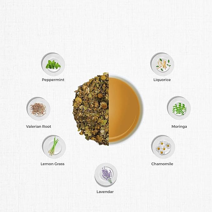 TGL Co. Sweet Dreams Herbal Green Tea – 16 Tea Bags | Chamomile, Lavender & Valerian | Calming & Sleep Support Blend-StrideForce Fitness