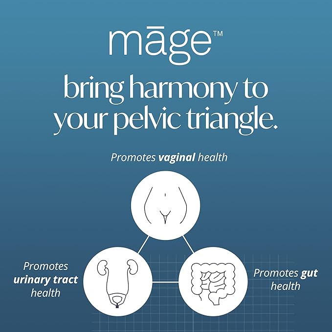 Māge by Solv Wellness Probiotic for Her, Daily Women’s Prebiotic and Probiotics Blend Nutritional Supplements for Digestive, Vaginal PH Balance, Urinary Tract Health Support, 30 Capsules-StrideForce Fitness