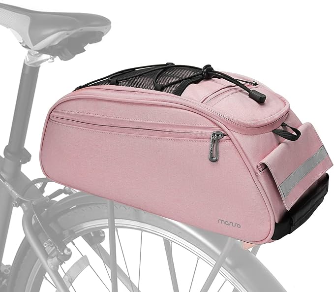 MOSISO Bike Rack Bag, Waterproof Bicycle Trunk Pannier Rear Seat Pouch Cycling Bike Carrier Backseat Storage Luggage Saddle Shoulder Bag-StrideForce Fitness