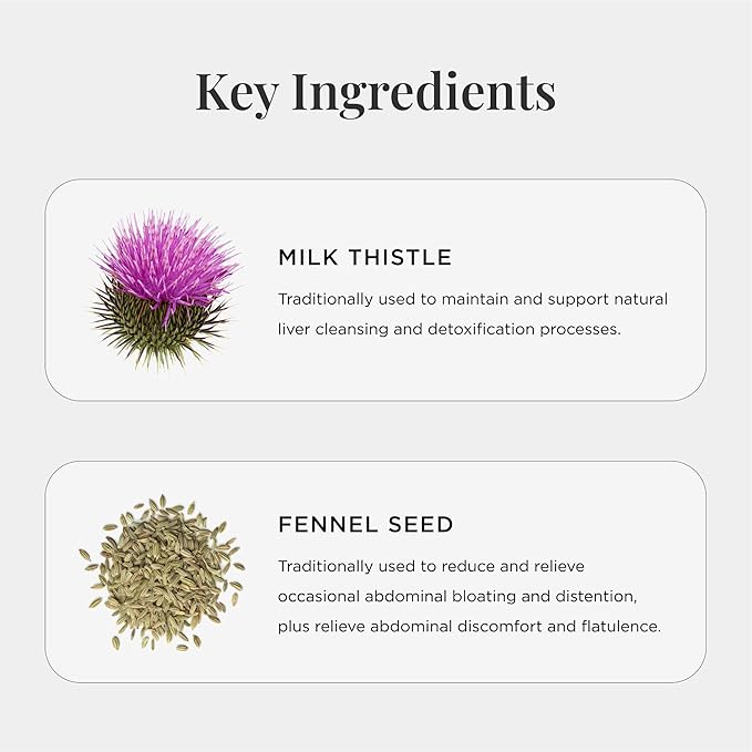 JSHealth Vitamins Detox and Debloat Liver Health Formula | Liver Detox Pills | Debloating Formula with Milk Thistle, Turmeric, Fennel | Liver Cleanse Supplement (60 Tablets, Pack of 2)-StrideForce Fitness