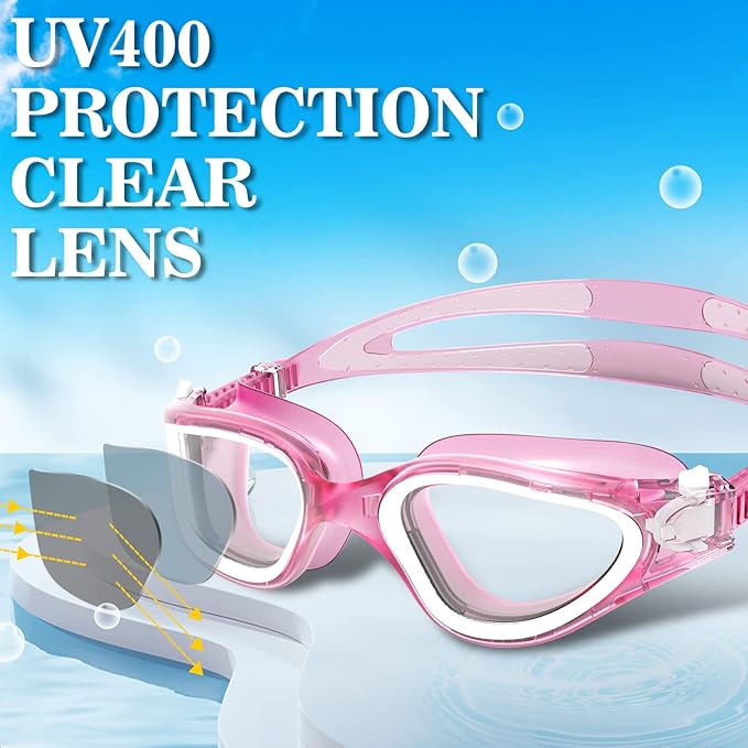 WIN.MAX Polarized Swimming Goggles Swim Pool Goggles Anti Fog Anti UV No Leakage Clear Vision for Men Women Adults Teenagers-StrideForce Fitness