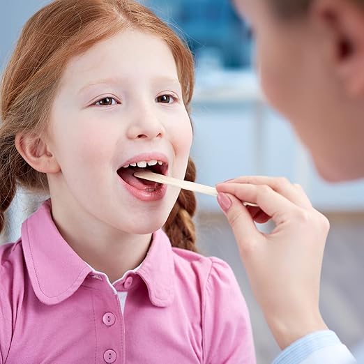 JMU Tongue Depressors Sterile 200 Count, 6 inch Tongue Depressors Wood Individually Wrapped