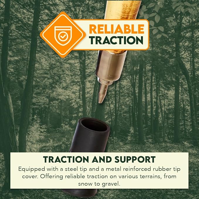 SE Survivor Series 55" Hand Carved Wolf Hiking Stick, Weatherproof, Rope Wrapped, Metal Tip - WS626-55RW-StrideForce Fitness