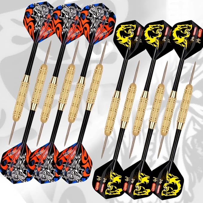 Vapor 180 Bristle Dartboard Staple Free Bullseye Steeltip Darts Extra Flights-StrideForce Fitness
