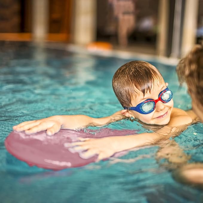 Junior Kickboard Buoy for Youth Children & Toddlers Swimming Aid & Exercise Training Board for Kids to Learn to Swim with Kick Boards in Pool BPA Free-StrideForce Fitness