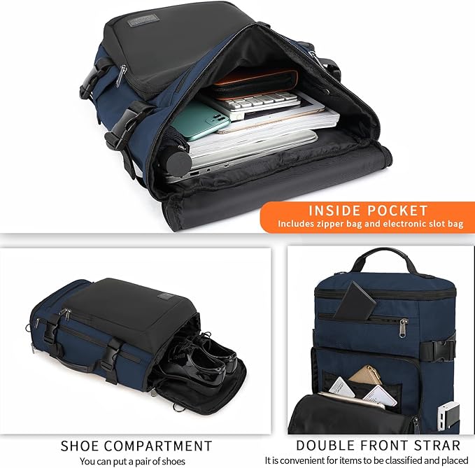 Kalesi Gym Duffle Bag Backpack 4-Way Waterproof with Shoes Compartment for travel Sport Hiking laptop-StrideForce Fitness