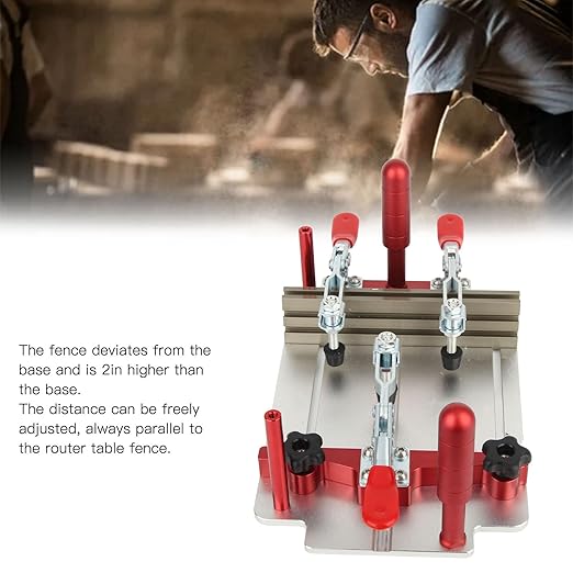 Coping Sled, High Security 144 5 Mm Maximum Clamping Width Aluminum Alloy 0 48 Mm Clamping Range Clean Cutting Milling Table Coping Sled for Carpentry-StrideForce Fitness