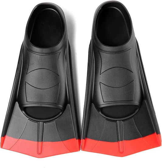 Kids Swim Fins,Short Comfortable Flippers for Lap Swimming and Training for Child,Girls,Boys,Beginners-StrideForce Fitness