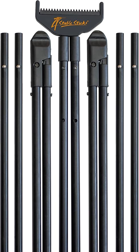 Mountain Shooting Stick – Adjustable, Lightweight Rifle Shooting Gear, fits Heights 51" to 78", Perfect for Standing, Kneeling, Slope Shots, and Ideal for air Travel.-StrideForce Fitness