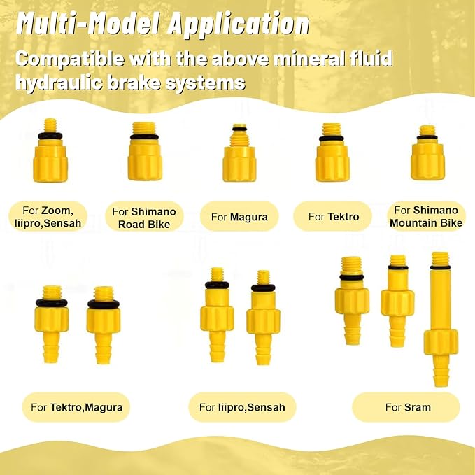 Brake Bleed Kit,Bicycle Hydraulic Brake Bleed Kit Including 150ML Mineral Oil for Shimano,TEKTRO, TRP Hydraulic Disc Brakes-StrideForce Fitness