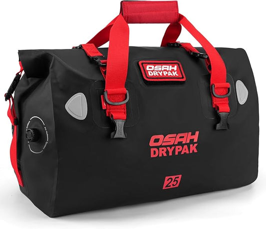 Waterproof Duffel Bag - Motorcycle Dry Bag Tail Bag with Large Storage Space, Waterproof Luggage Duffle Bags with Outer Mesh Zipper Pocket for Camping, Kayaking, Fishing & Traveling-StrideForce Fitness