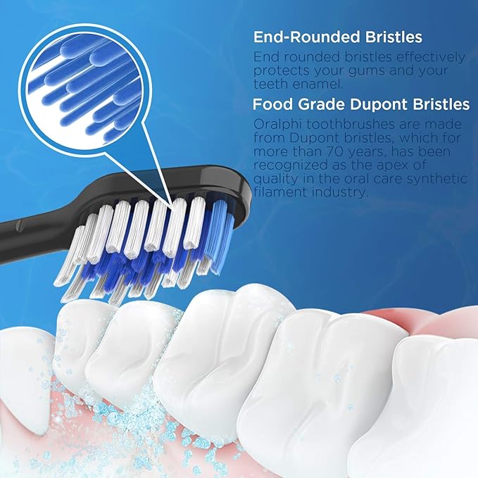 Brush Heads for Waterpik Complete Care 5.0/9.0 (4-Pack, Black)