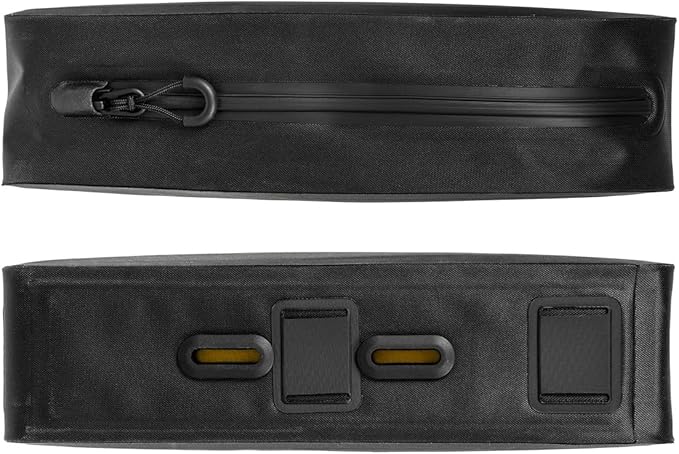 Topeak TopLoader DryBag 1L – Waterproof TPU Top Tube Bag with Strap/Bolt-On Mount, Weatherproof Zipper, Semi-Rigid Design, 24x10x6 cm, 121g – Black-StrideForce Fitness