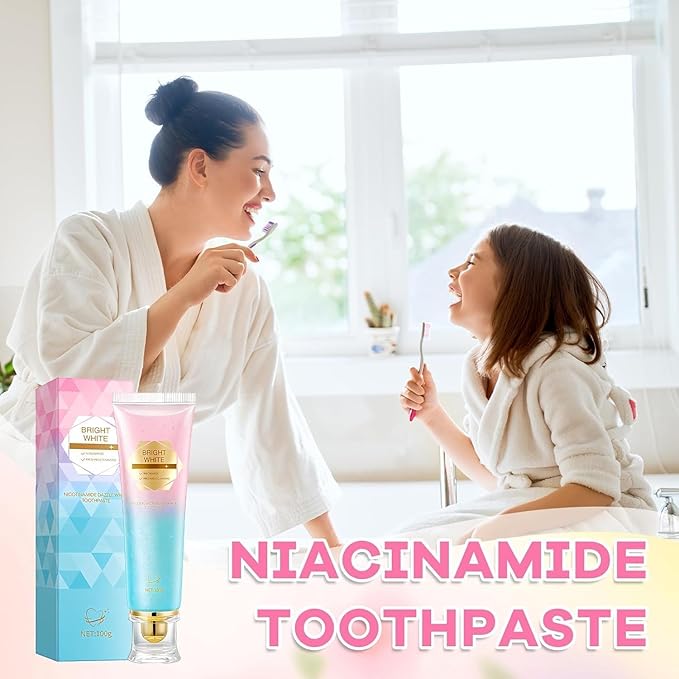 Niacinamide Whitening Toothpaste, Niacinamide Intensive Whitening Toothpaste, Enamel Protection & Long-Lasting Fresh Breath, Stain Removal - Daily Use for Improves Gum Health, Deep Cleaning Care (1)