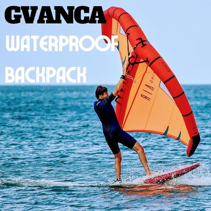 Waterproof Roll Top Kayak Dry Backpack, Floating Outdoor Dry Sack Boating Sailing Canoeing Rafting Fishing Camping 55L Blue-StrideForce Fitness