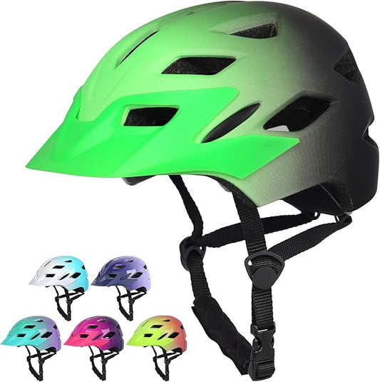 Kids Bike Helmet,Bavilk Kids Boys Girls Bike Helmets with LED Light Detachable Visor Children Youth Teen Multi-Sport for Skating Cycling Scooter Skateboard Adjustable & Lightweight 19.7"-22.4"-StrideForce Fitness