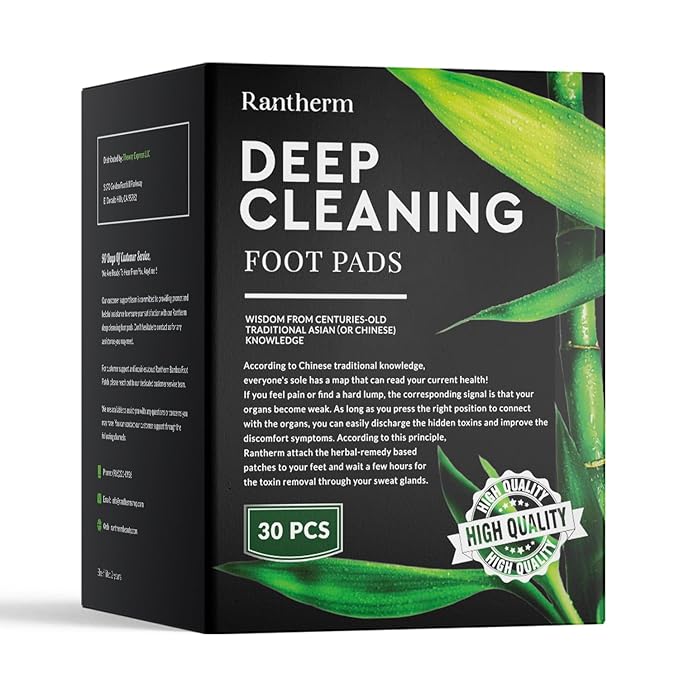 Premium Deep Cleansing Foot Patches Pads: Bamboo Wood Ginger Feet Pads for Promoting Daily Relaxation and Sleeping 30 Packs-StrideForce Fitness