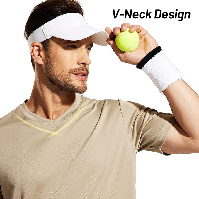 MIER Men's Quick Dry Workout Shirts Moisture Wicking Running Athletic Performance T-Shirts Recycled Polyester Top Tee-StrideForce Fitness