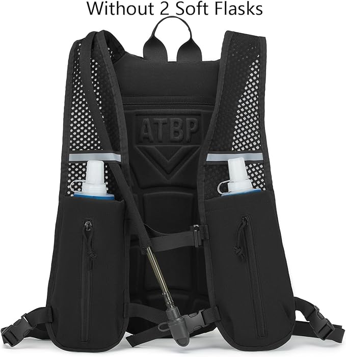 ATBP Running Hydration Vest Pack Tactical 3L Water Bladder Backpack Bag for Cycling Marathon Hiking Daypack Men & Women-StrideForce Fitness