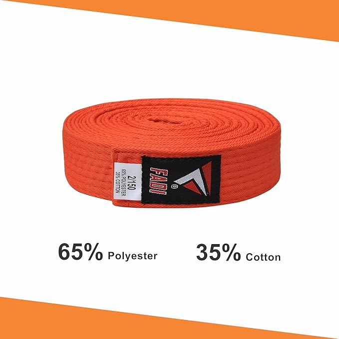 Martial Arts Belt for Karate, Judo, Aikido and Taekwondo - Durable Cotton-Polyester Blend for Adults and Kids-StrideForce Fitness