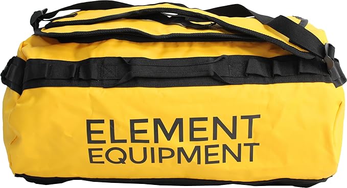 Element Equipment Trailhead Duffel Bag Shoulder Straps Waterproof Yellow Small-StrideForce Fitness